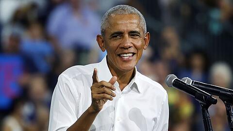 Auch ein Hingucker auf dem Familienfoto: der ehemalige US-Präsident Barack Obama. (Archivbild)