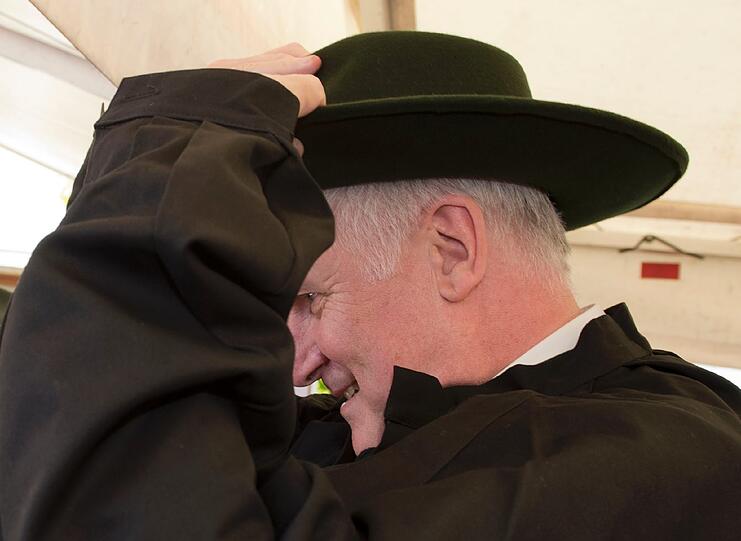 Seehofer als Schäfer. Die Bilder