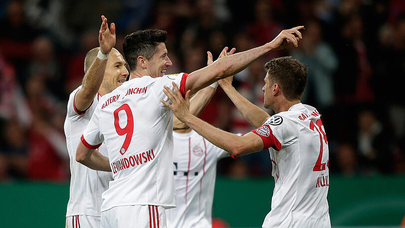 Neben zwei Treffern von Lewandowski und einem von Thiago war vor allem ein Mann besonders erfolgreich ...