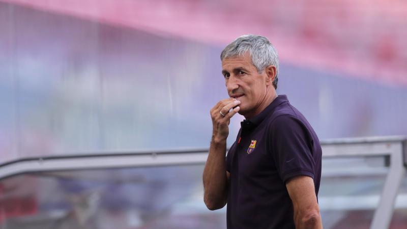 Muss beim FC Barcelona gehen: Trainer Quique Setién. Muss beim FC Barcelona gehen: Trainer Quique Setién.