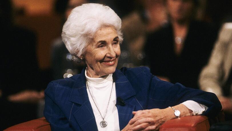 Ein Leben lang eine überzeugte Liberale: Hildegard Hamm-Brücher auf einem Foto aus dem Jahr 1999.
