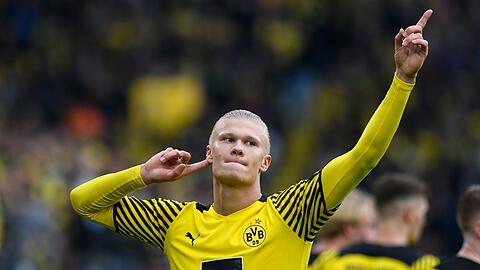 Wird im Sommer zu Manchester City wechseln: Dortmunds Stürmer Erling Haaland.