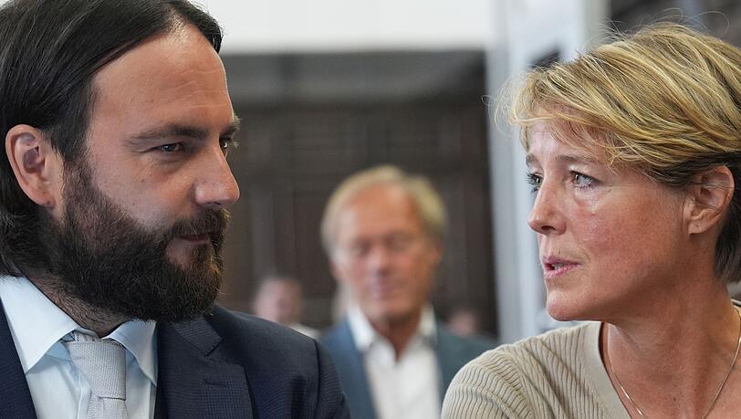 Die Unternehmerin Christina Block und ihr Verteidiger Ingo Bott. Die Unternehmerin Christina Block und ihr Verteidiger Ingo Bott.
