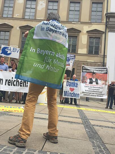 Protestdemo gegen die dritte Startbahn am Freitag in der Neuhauser Straße.