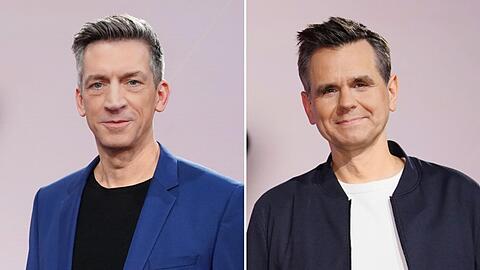 Der alte und der neue Moderator: Steffen Hallaschka (l.) scheidet bei der Sonntagsausgabe von "stern TV" aus, Redaktionsleiter Stefan Uhl &uuml;bernimmt.