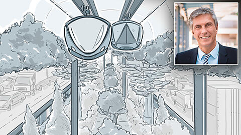 Der Münchner Thorsten Salaske ist als Business Development Manager dafür zuständig, die Idee mit der Gondelbahn ständig weiter zu entwickeln.