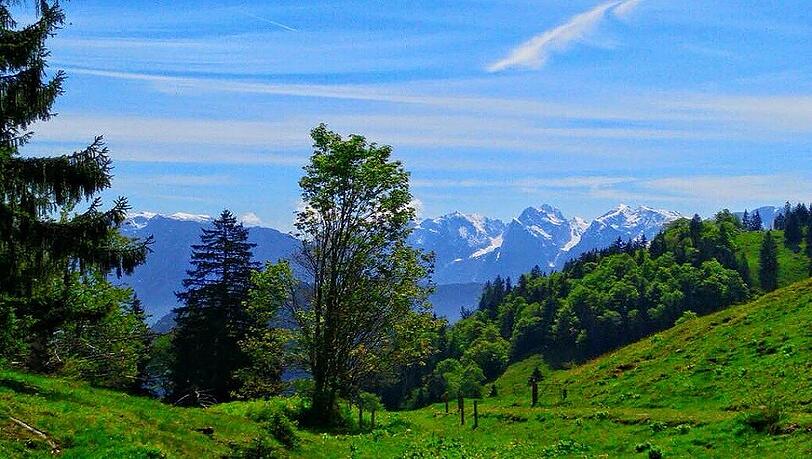 Ein wunderschönes Panorama bietet der Brünstein. Ein wunderschönes Panorama bietet der Brünstein.