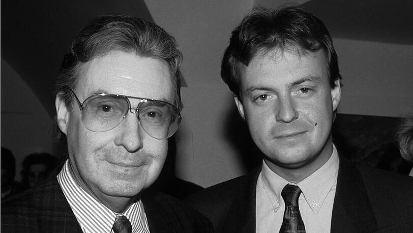 Show-Legende Peter Alexander und sein Sohn Michael im Dezember 2002.