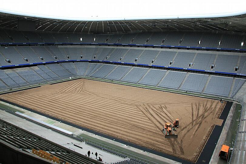 Umbau in der Allianz Arena: Die Bilder