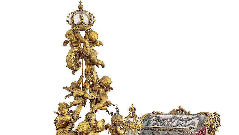 Renaissance- oder Gala-Schlitten mit Putten König Ludwigs II.,