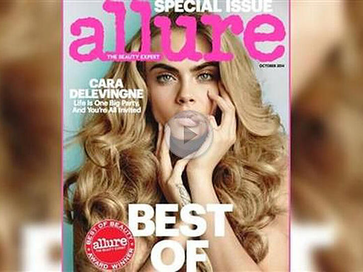 Cara Delevingne auf dem Cover des britischen "Allure"-Magazins