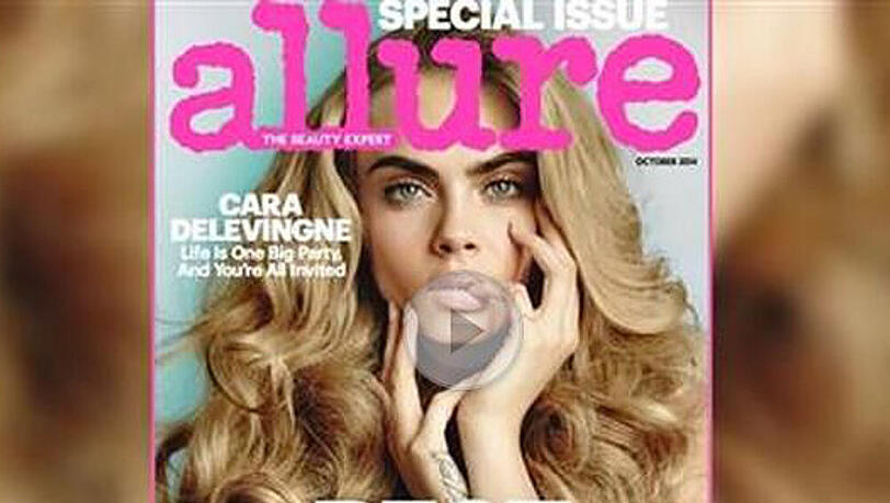 Cara Delevingne auf dem Cover des britischen "Allure"-Magazins Cara Delevingne auf dem Cover des britischen "Allure"-Magazins