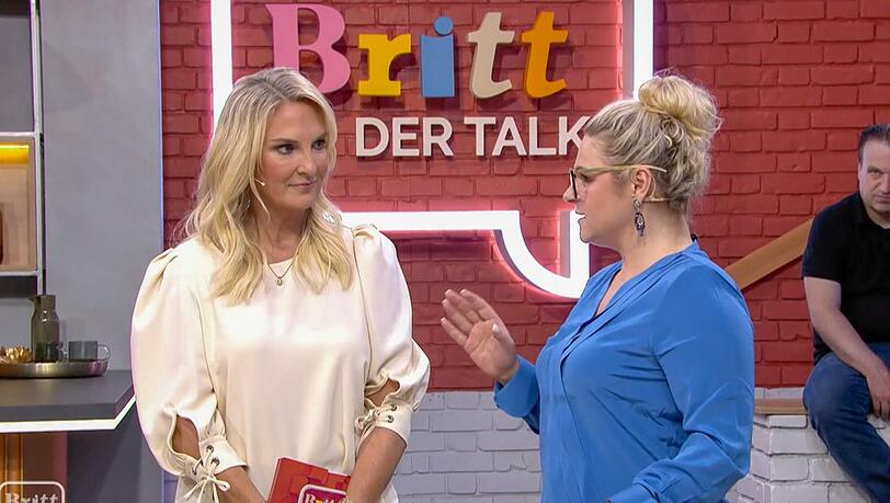 Britt Hagedorn (l.) feierte am Montag ein Comeback mit ihrem Talk.