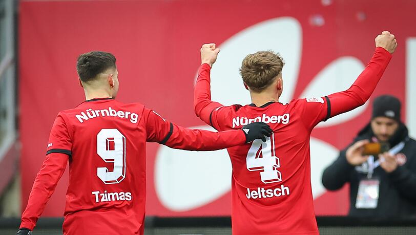 Finn Jeltsch und Stefanos Tzimas (l) bringen dem 1. FC Nürnberg viel Geld ein.