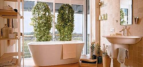 [BU]Modernes Design und edle Materialien halten Einzug in das Badezimmer von heute, wie hier in einem Musterhaus in Poing.