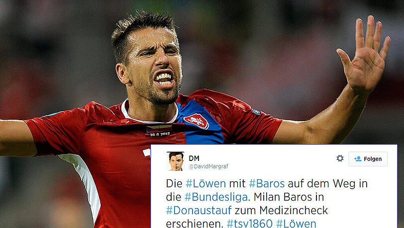 Milan Baros wird mit 1860 in Verbidnung gebracht