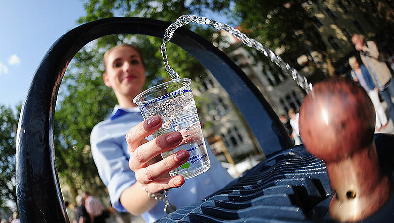Auch am Münchner Rindermarkt steht jetzt ein kostenloser Trinkwasserbrunnen. (Symbolfoto) Auch am Münchner Rindermarkt steht jetzt ein kostenloser Trinkwasserbrunnen. (Symbolfoto)