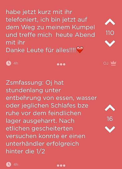 Und wieder wird in den Kommentaren zusammengefasst...
