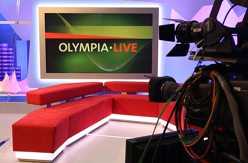 Wird es so schnell wohl nicht mehr zu sehen geben: Das ARD-Studio überträgt die Olympischen Spiele live. (Archivbild)