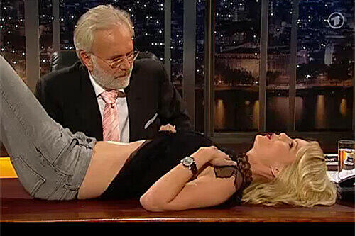 Harald Schmidt und Monica Ivancan