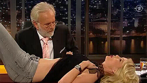 Harald Schmidt und Monica Ivancan
