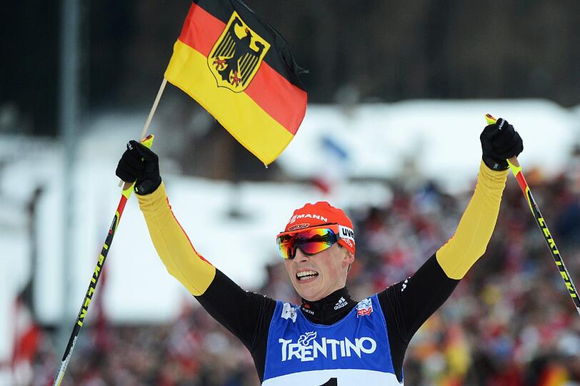 Jubel bei Kombinierer Eric Frenzel: Er ist Weltmeister, holt Gold im Wettbewerb von der Großschanze