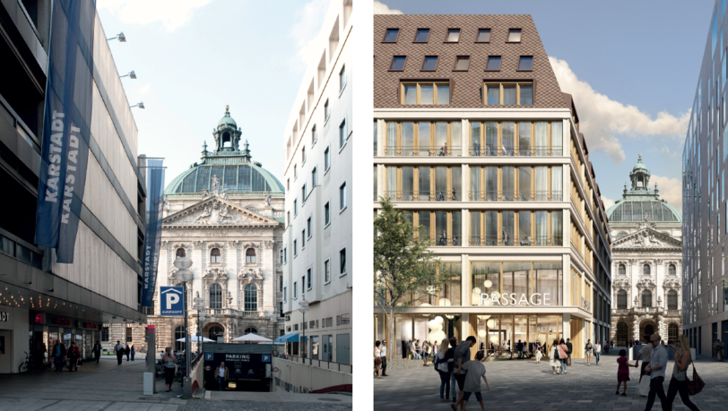 Der graue Karstadt-Block (l.) soll weg und neu gestaltet werden. Der graue Karstadt-Block (l.) soll weg und neu gestaltet werden.