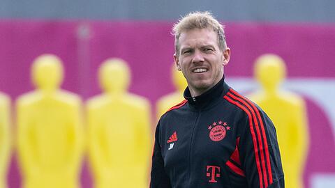 Coach Julian Nagelsmann beim Bayern-Abschlusstraining.