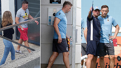 Ankunft in roter Hose, Medizincheck, Training: Ivica Olic hatte am Nachmittag ein volles Programm. Die Bilder.