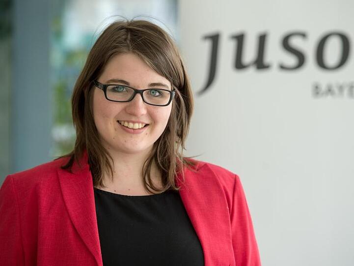 Anna Tanzer von den bayerischen Jusos. Foto: Armin Weigel/Archivbild