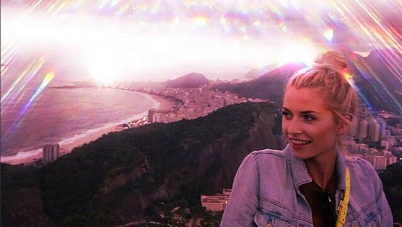 Vorfreudig in Rio: Lena Gercke Vorfreudig in Rio: Lena Gercke