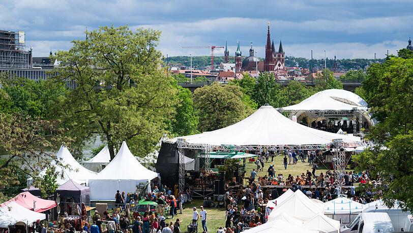 Aus Geldgründen findet das Africa Festival künftig nicht mehr auf den Mainwiesen statt. (Archivbild)