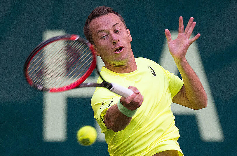 Philipp Kohlschreiber musste sich nach einem starken Auftritt Roger Federer geschlagen geben.