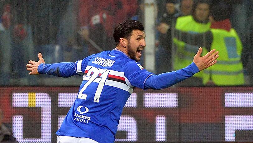 Spielt in der Serie A für Sampdoria Genua: Roberto Soriano. Spielt in der Serie A für Sampdoria Genua: Roberto Soriano.