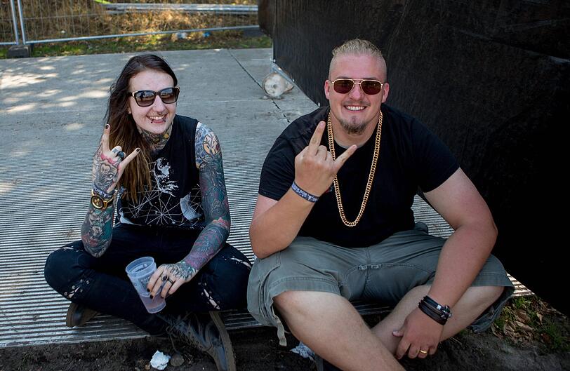 Die Fans in Wacken sind bester Laune.