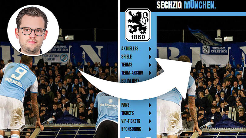 Die Löwen haben ein Ismaik-kritisches Plakat auf ihrer Homepage retuschiert.