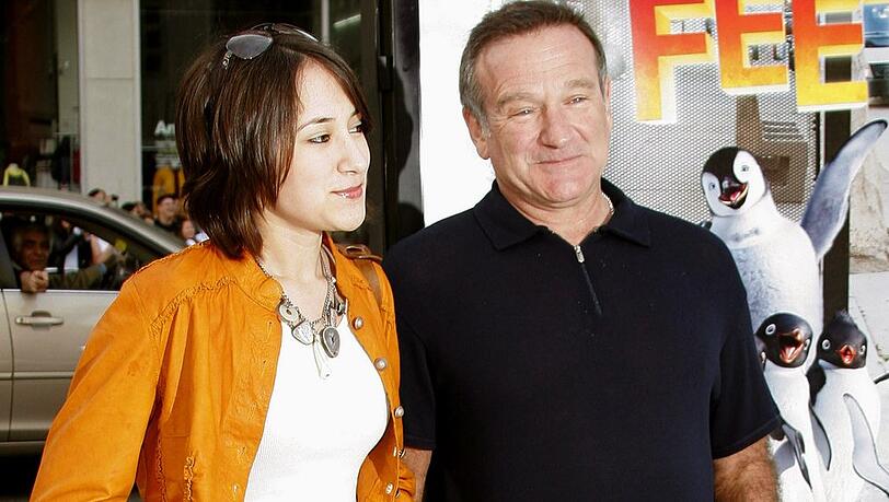 Robin Williams im Jahr 2006 mit seiner Tochter Zelda Williams, die heute 36 Jahre alt ist.