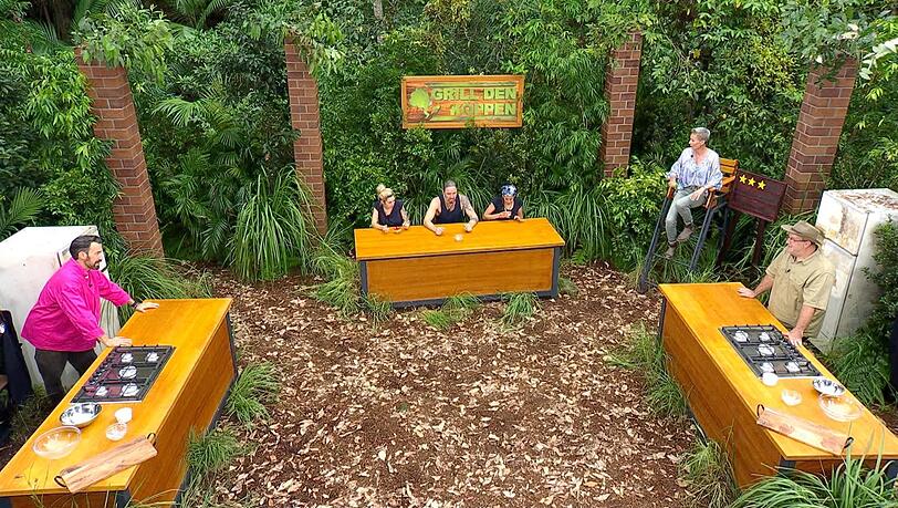 Erneut mussten Ariel Hediger, Gil Ofarim und Eva Benetatou am Mittwoch zur Dschungelprüfung antreten Erneut mussten Ariel Hediger, Gil Ofarim und Eva Benetatou am Mittwoch zur Dschungelprüfung antreten