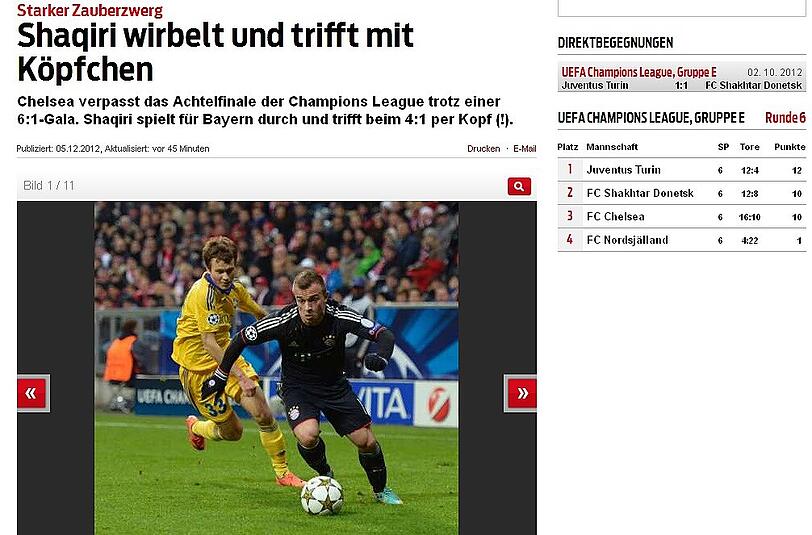 Die Schweizer feiern Shakiri: blick.ch