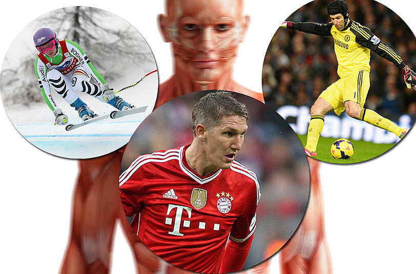 Verletzungen im Sport: Beispiele an prominenten Sportlern.