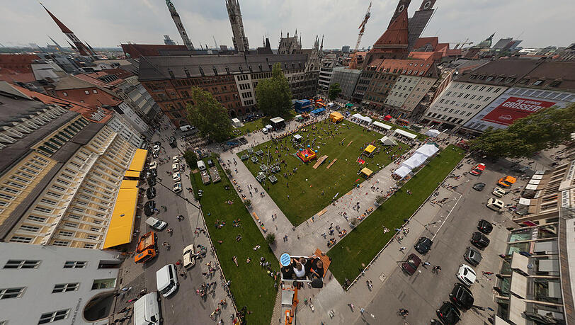 Das Panorama von München ist immer ein schöner Anblick. Das Panorama von München ist immer ein schöner Anblick.