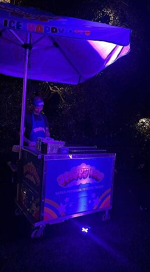 Ein eigener Eisstand wurde aufgebaut