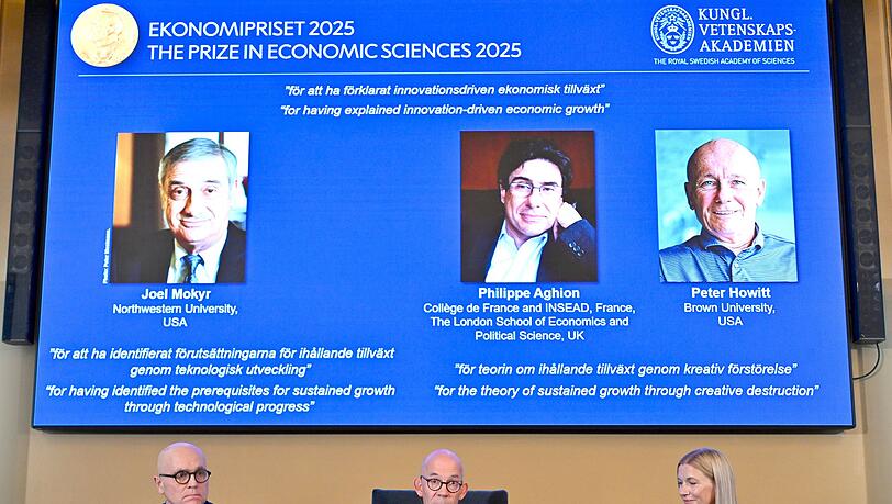 Drei Wachstumsforscher werden mit dem diesjährigen Wirtschaftsnobelpreis geehrt. Drei Wachstumsforscher werden mit dem diesjährigen Wirtschaftsnobelpreis geehrt.
