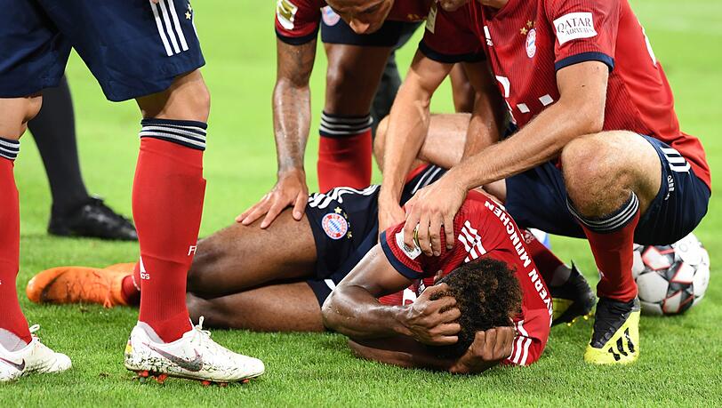 Kingsley Coman wird dem FC Bayern München länger fehlen. Kingsley Coman wird dem FC Bayern München länger fehlen.