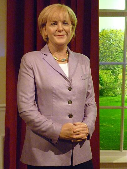 Angela Merkel bei Madame Tussauds.