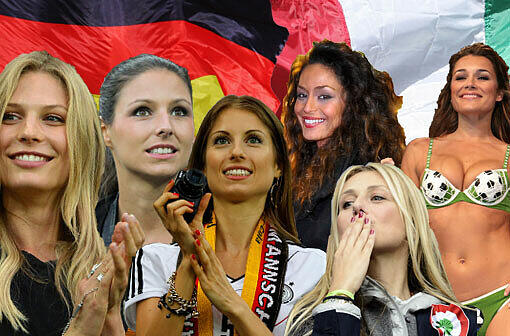 Deutschland gegen Italien: die Spielerfrauen im Check. Klicken Sie sich durch die schönsten Bilder!