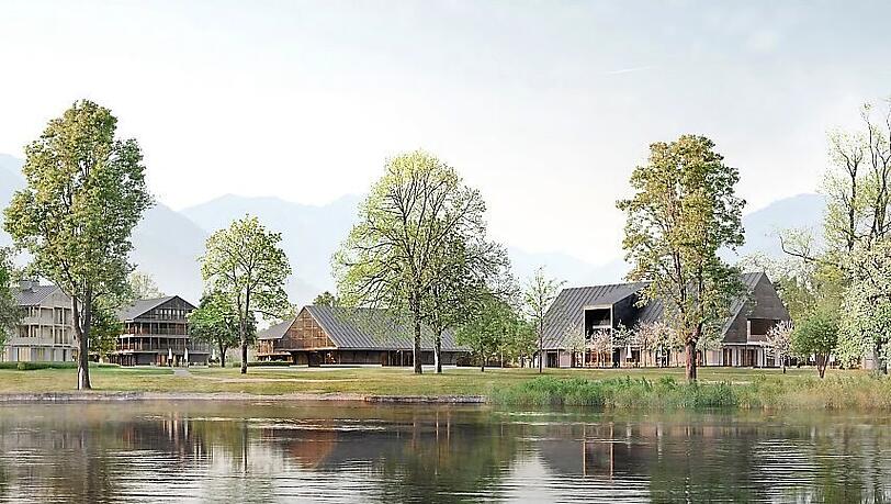 Der erste Abschnitt - unter anderem mit dem Wirtshaus und der Kunstscheune - soll im Sommer fertiggestellt werden. Der erste Abschnitt - unter anderem mit dem Wirtshaus und der Kunstscheune - soll im Sommer fertiggestellt werden.