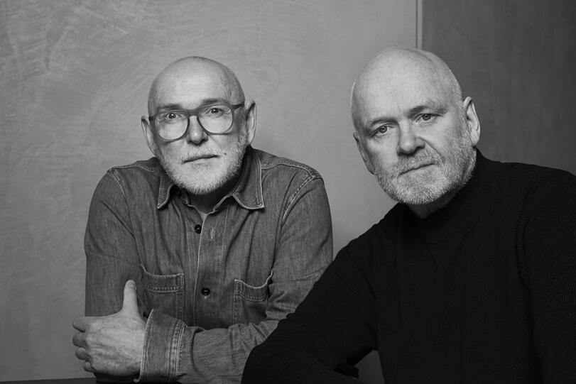 Seit 40 Jahren ein Team: Die Designer und Odeeh-Gründer Otto Drögsler (l.) und Jörg Ehrlich