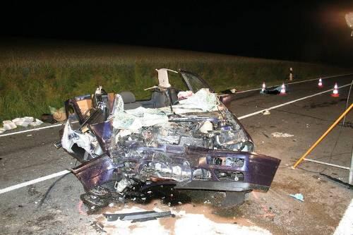 Die Fahranfängerin wurde in diesem Golf eingeklemmt  - sie wurde schwer verletzt.