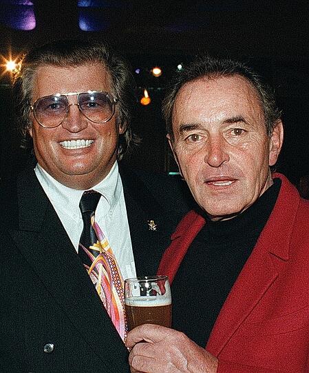 Der Pate von München: Walter Staudinger (r., lebt jetzt in Miami) mit Box-Promoter Ebby Thust.